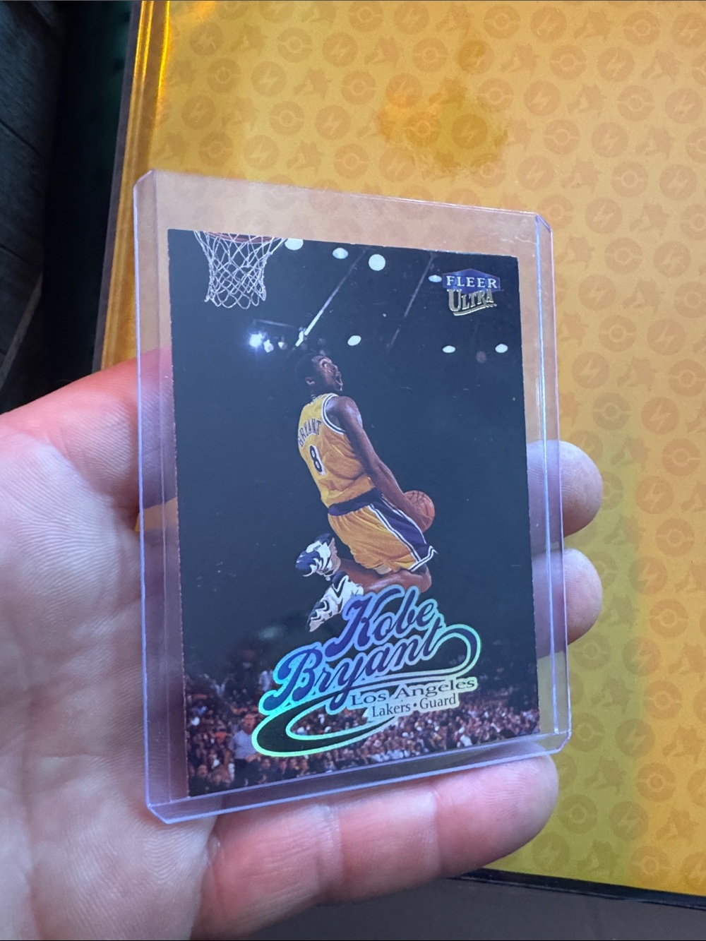 Kobe Bryant Kids Basketball Trading Card - Yellow
